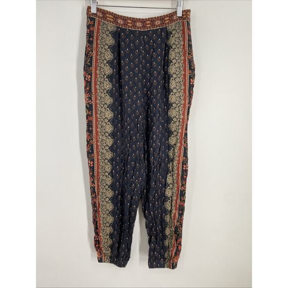 Farm Rio Jogger Pants Women’s Small/P Stretch Bohemian Beach Casual 849 - Picture 1 of 9